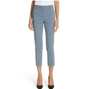 Ann Taylor Blue Geometric Print Cropped Pants